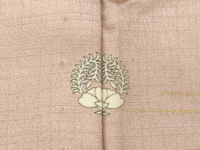 平和屋着物▽訪問着 単衣 風景松文 暈し染め 正絹 逸品 AABG8449ck