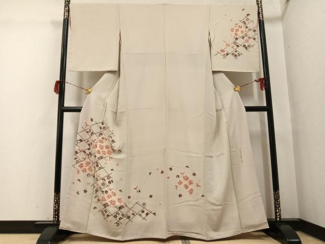 平和屋着物●こむさでもーど・COMME CA DU MODE　訪問着　舞花文　やまと誂製　正絹　逸品　未使用　AABG8481ph
