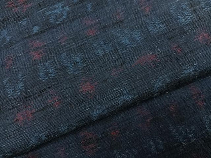 平和屋着物●上質な紬　ちぢみ織　正絹　逸品　AABG8484ph