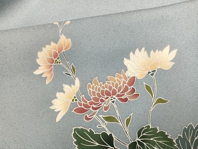 平和屋着物●訪問着　草花文　暈し染め　正絹　逸品　未使用　AABG8488ph