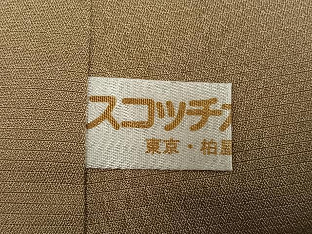 平和屋着物●上質な小紋　格子　正絹　逸品　AABG8492ph