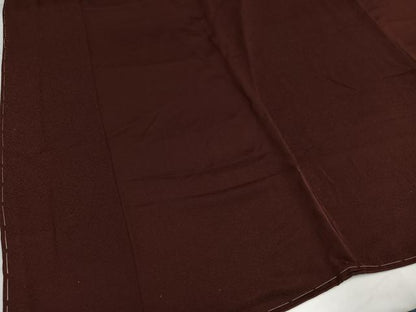 平和屋着物●上質な色無地　赤褐色　正絹　逸品　未使用　AABG8498ph