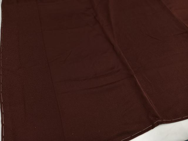 平和屋着物●上質な色無地　赤褐色　正絹　逸品　未使用　AABG8498ph