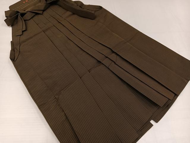 平和屋着物●男性　馬乗り袴　縞　正絹　逸品　AABG8505ph