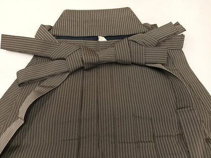 平和屋着物●男性　行灯袴　縞　正絹　逸品　AABG8506ph