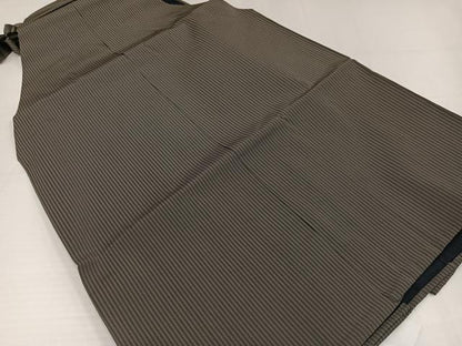 平和屋着物●男性　行灯袴　縞　正絹　逸品　AABG8506ph