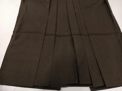 平和屋着物●男性　馬乗り袴　縞　正絹　逸品　AABG8507ph