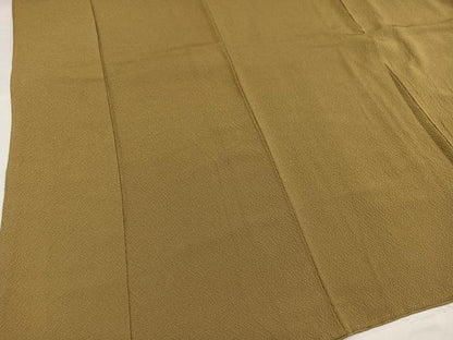平和屋着物●ファッションデザイナー 花井幸子　色無地　桑染色　正絹　逸品　AABG8510ph