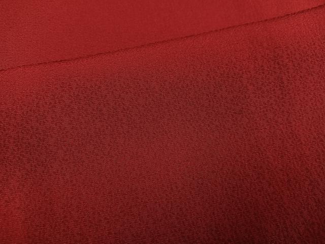平和屋着物●ファッションデザイナー　KENZO KIMONO　高田賢三　小振袖　二尺袖　色無地　蘇芳色　正絹　逸品　AABG8512ph