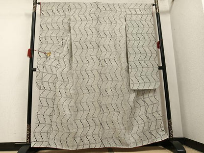 平和屋着物●豪華振袖　本疋田絞り　流水文　正絹　逸品　AABG8518ph
