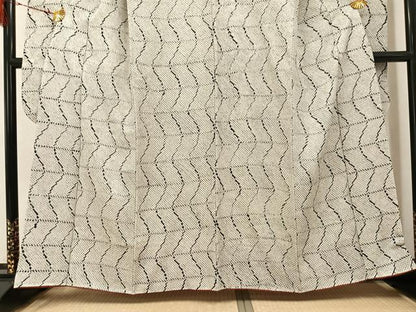 平和屋着物●豪華振袖　本疋田絞り　流水文　正絹　逸品　AABG8518ph