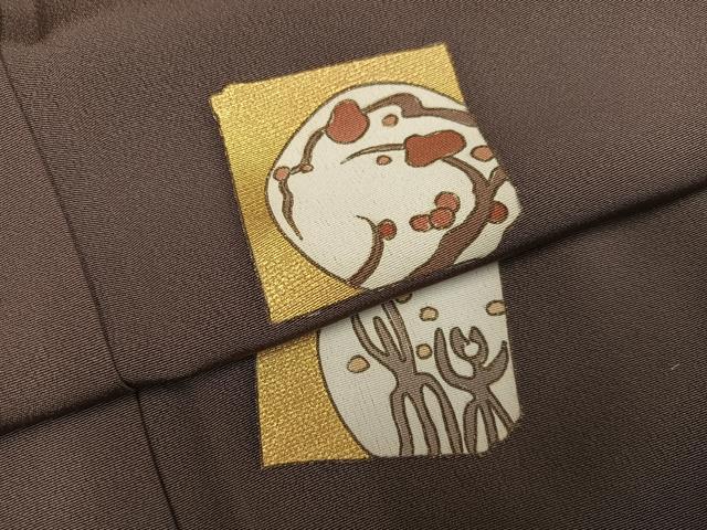 平和屋着物●訪問着　松竹梅文　正絹　逸品　AABG8519ph