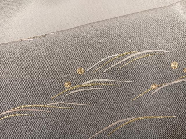 平和屋着物●訪問着　蘇州刺繍　波　暈し染め　金糸　さが美扱い　波留美　丹後ちりめん　正絹　逸品　AABG8535ph