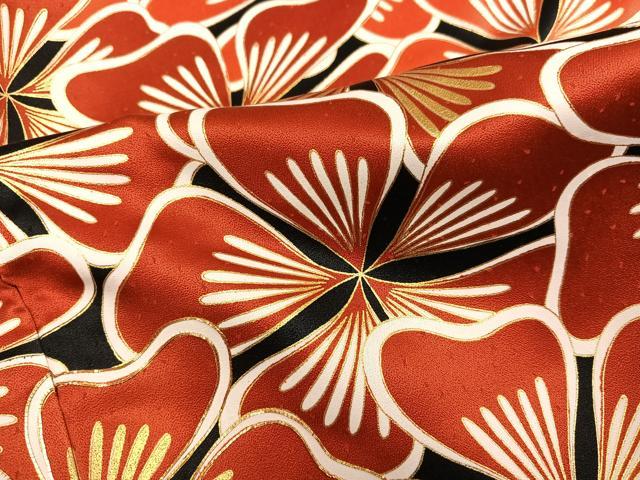 平和屋着物●豪華振袖　駒刺繍　花尽くし　金彩　正絹　逸品　AABG8541ph