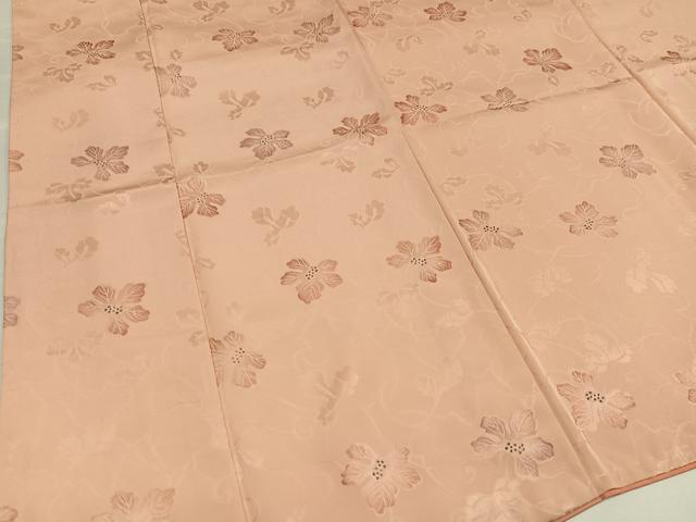 平和屋着物●上質な小紋　地紋起こし　蔦の葉地紋　正絹　逸品　未使用　AABG8554ph