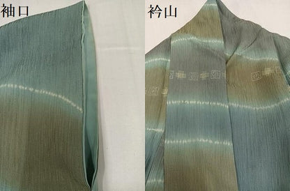 平和屋着物●上質な小紋　花鳥文　暈し染め　正絹　逸品　AABG8558ph