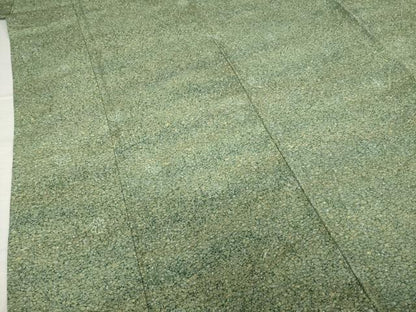 平和屋着物▽上質な小紋 単衣 霞文 ろうけつ染 正絹 逸品 AABG8563ck