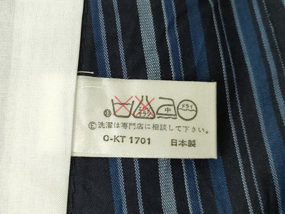 平和屋着物▽上質な紬 単衣 花間道 正絹 逸品 AABG8566ck