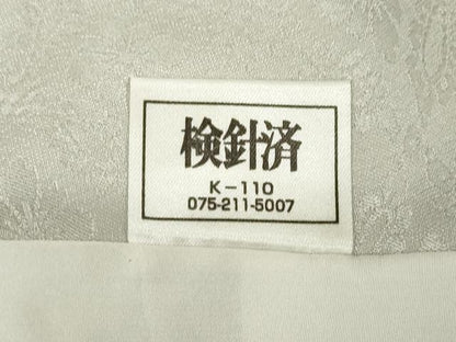 平和屋着物▽上質な色無地 単衣 枯野色 正絹 逸品 AABG8568ck