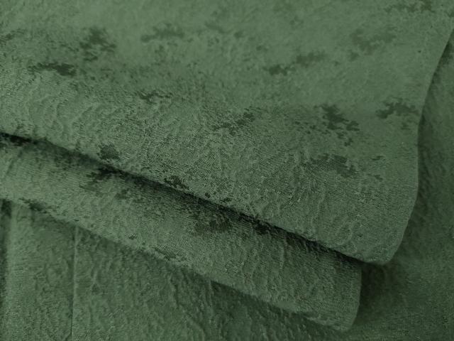 平和屋着物▽上質な色無地 単衣 藍海松茶色 正絹 逸品 AABG8573ck