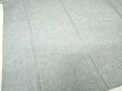 平和屋着物▽上質な小紋 単衣 墨流し文様 正絹 逸品 AABG8595ck
