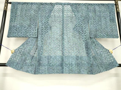 平和屋着物▽道行コート スリーシーズン 春夏秋 塵除け ショールセット 正絹 逸品 AABG8615ck