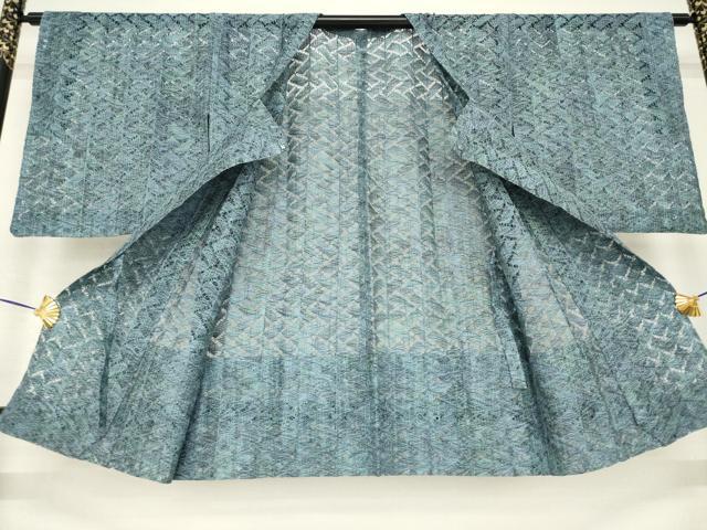 平和屋着物▽道行コート スリーシーズン 春夏秋 塵除け ショールセット 正絹 逸品 AABG8615ck