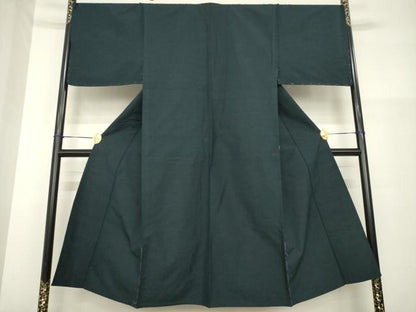 平和屋着物▽男性 紬 単衣 色無地 褐返色 正絹 逸品 未使用 AABG8617ck