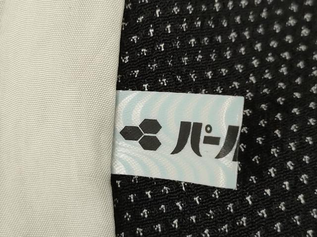 平和屋着物▽本塩沢　単衣　蚊絣　黒地　証紙付き　正絹　逸品　AABG8618ck