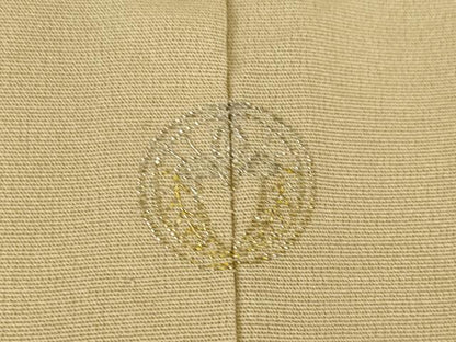 平和屋着物▽訪問着 単衣 駒刺繍 菱取松文 金彩 正絹 逸品 AABG8624ck