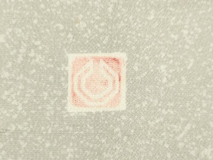 平和屋着物▽石川県指定無形文化財 牛首紬 白山工房 手織り 訪問着 単衣 遠山文 正絹 逸品 AABG8628ck