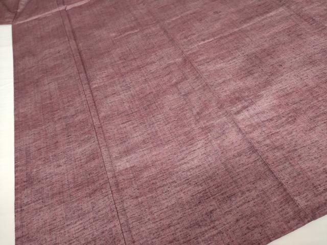 平和屋着物▽上質な紬　単衣　霞文　正絹　逸品　AABG8635ck
