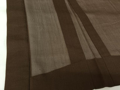 平和屋着物▽男性 長羽織 色紋付 スリーシーズン 春夏秋 赤墨色 正絹 逸品 AABG8642jh