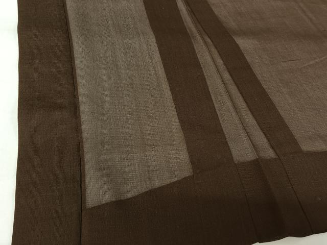 平和屋着物▽男性 長羽織 色紋付 スリーシーズン 春夏秋 赤墨色 正絹 逸品 AABG8642jh