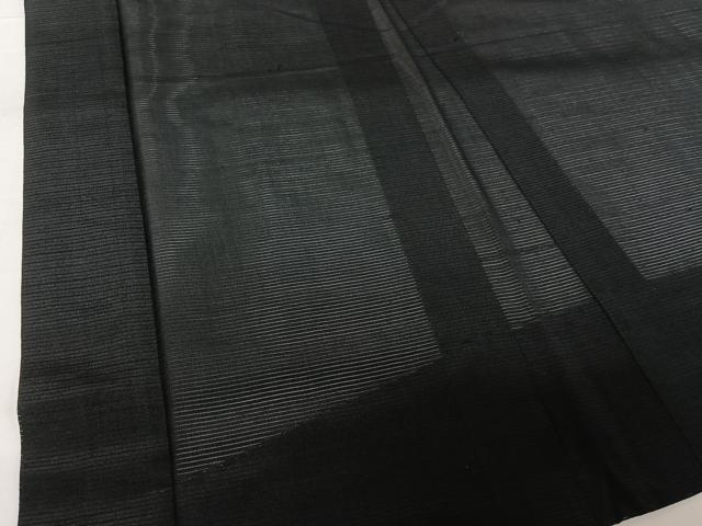 平和屋着物▽男性 羽織 スリーシーズン 春夏秋 塵除け 暗黒色 正絹 逸品 AABG8644jh