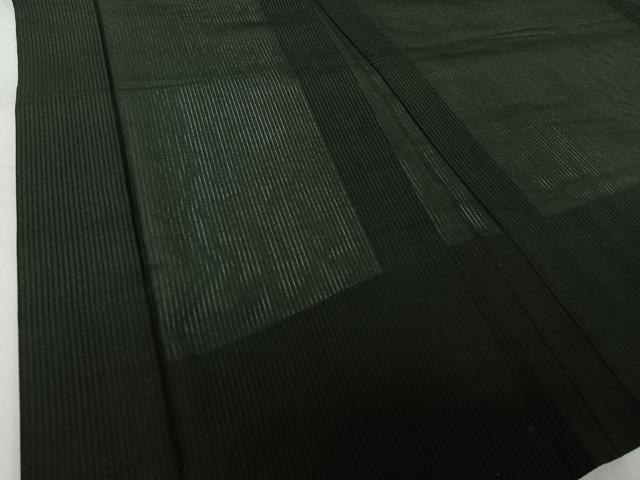 平和屋着物▽男性 羽織 スリーシーズン 春夏秋 塵除け 暗黒色 正絹 逸品 AABG8645jh