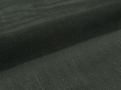 平和屋着物▽男性 羽織 黒紋付 スリーシーズン 春夏秋 暗黒色 正絹 逸品 AABG8649jh