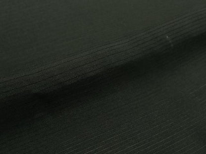 平和屋着物▽男性　羽織　黒紋付　暗黒色　正絹　逸品　AABG8651jh