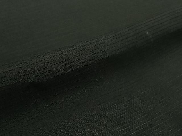 平和屋着物▽男性　羽織　黒紋付　暗黒色　正絹　逸品　AABG8651jh