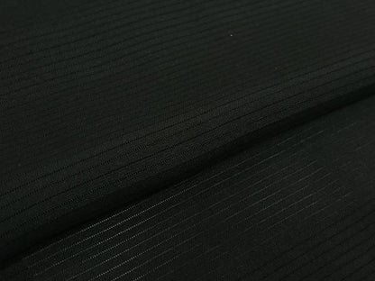 平和屋着物▽男性　羽織　黒紋付　暗黒色　正絹　逸品　AABG8651jh