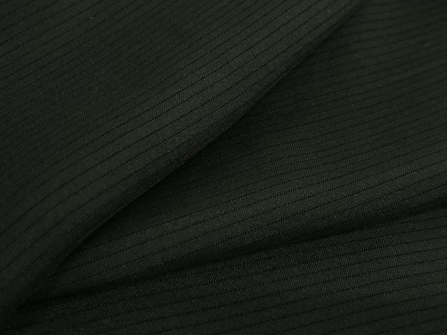 平和屋着物▽男性　羽織　黒紋付　暗黒色　正絹　逸品　AABG8651jh