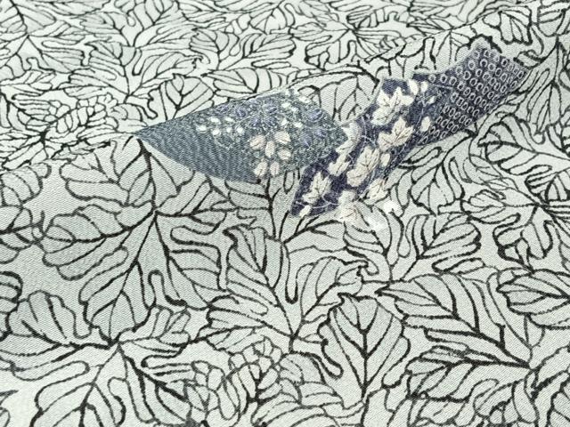 平和屋着物▽上質な小紋 単衣 地紙花文 正絹 逸品 AABG8660jh
