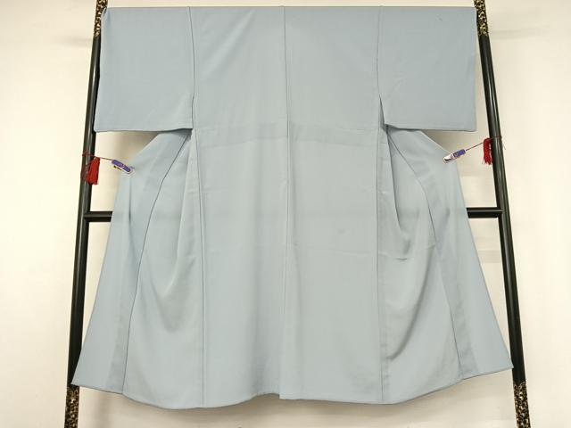 平和屋着物▽男性 色無地 単衣 秘色色 鬼しぼ縮緬 正絹 逸品 AABG8670jh