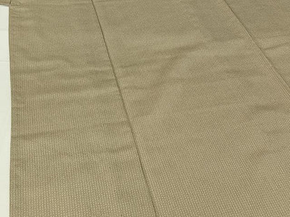平和屋着物▽お召 単衣 縞 正絹 逸品 AABG8677jh