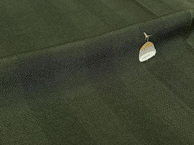平和屋着物▽上質な小紋 単衣 楽器文 正絹 逸品 AABG8686jh