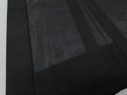 平和屋着物▽男性 羽織 スリーシーズン 春夏秋 塵除け 黒色 正絹 逸品 AABG8689jh