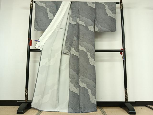 平和屋着物▽江戸小紋 単衣 寄せ小紋柄 やまと誂製 正絹 逸品 AABG8693jh