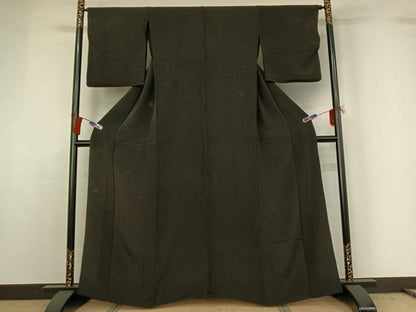 平和屋着物▽上質な小紋 単衣 鮫小紋柄 正絹 逸品 AABG8694jh