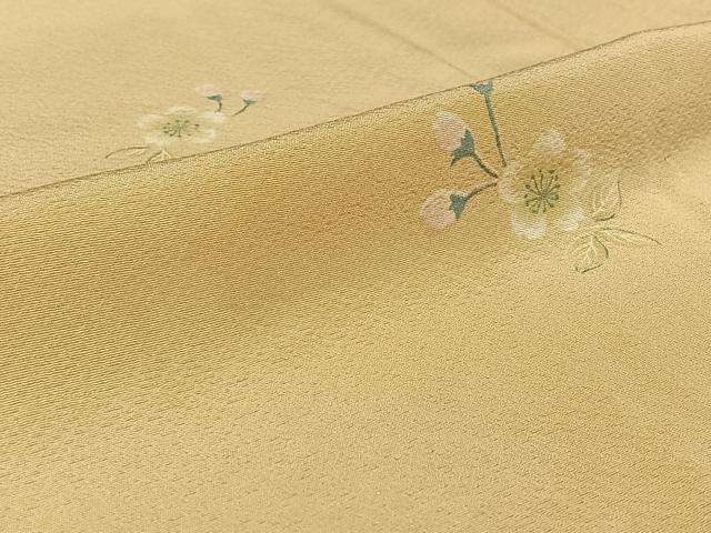 平和屋着物▽上質な小紋 単衣 舞花文 正絹 逸品 AABG8695jh