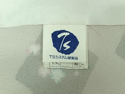 平和屋着物▽小紋 単衣 花菱文 洗える着物 AABG8699jh